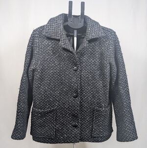 Women's Oversized Wool Coat From Branigan Weavers. Size L. Made In Ireland